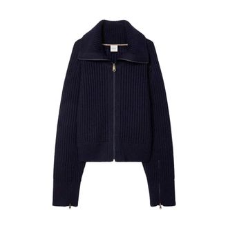 Paul Smith Zwaar vest met rits - Dames - Truien - Blauw - Maat: M Zijde
