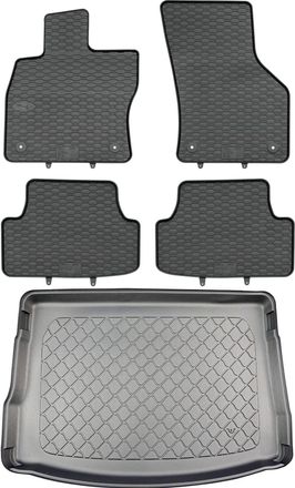 OEM Juego De Alfombrillas De Goma Para Coche Y Alfombrilla Para Maletero Para Seat Le&oacute;n Iv Hatchback A Partir De Marzo De 2020