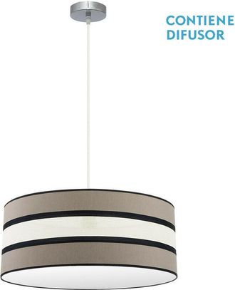 Fabrilamp Fabrilamp - Colgante Karla 3xe27 Topo/beis Regx60x60 Cm