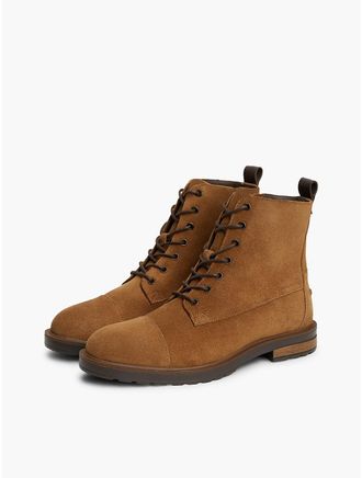 Tommy Hilfiger Mens Suede Lace-Up Boot - Coconut Grove - US 11.5 / EU 45