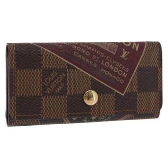 Louis Vuitton Pre-owned Accessories, female, Brown, Size: ONE SIZE Pre-owned Canvas Key Holder
