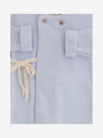 1+ in the family Boys Onesie Stretch Cotton Blend Light Blue Jumpsuits Dress