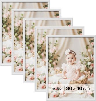 Woltu Marcos De Fotos Originales De Madera Juego De 5 Marcos Para Fotos Mesa Pared Marcos Moderno De Estilo 30x40 Cm Marcos Vintage Para Gift Regalo Cumplea