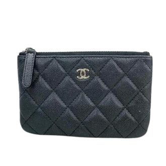 Chanel Pre-owned Coin Case - Dames - Pre-owned - Zwart - Maat: ONE Size Leer
