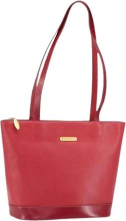 Burberry Pre-owned Tote Bags, female, Red, Size: ONE SIZE Pre-owned Vintage Tote Bag