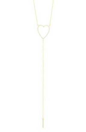 Adornia Heart Lariat Necklace in Gold at Nordstrom Rack
