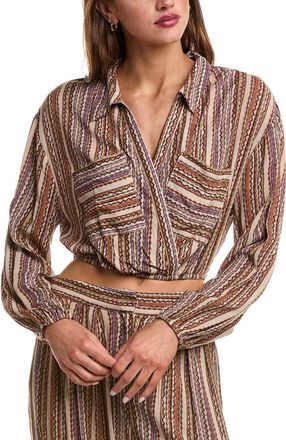 Sadie & Sage Bohemia Surplice Crop Top