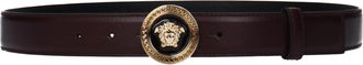 Versace Damess Riem Paars/Bordeaux Leer