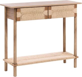 Beliani Console Table BONDI Light Brown