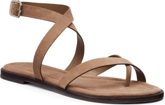 Reformation Jane Flat Sandal in Farro Suede at Nordstrom, Size 10.5