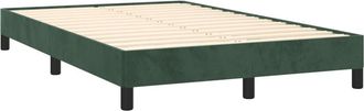 vidaXL Vidaxl - Estructura Cama Sin Colch&oacute;n Terciopelo Verde Oscuro 120x200 Cm