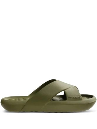 Havaianas Slippers met gekruiste bandjes - Groen