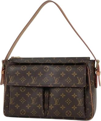 Louis Vuitton Pre-owned Vintage Monogram Shoulder Bag - Dames - Vintage Schoudertas - Bruin - ONE Size - Vintage