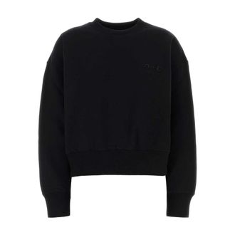 Gucci Geborduurd Logo Sweatshirt - Dames - Sweatshirts - Zwart - L - Hoodies & sweatvesten