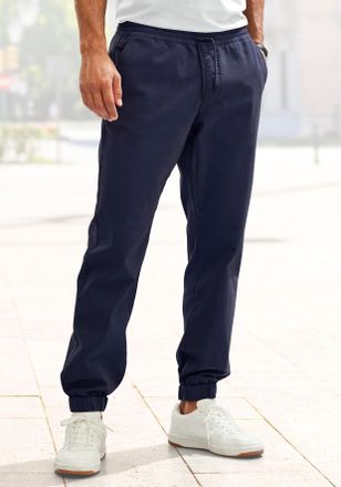 John Devin Jogger Pants JOHN DEVIN Jogg Pants, Herren, Gr. XXL (60/62), N-Gr, navy, Web, Obermaterial: 97% Baumwolle, 3% Elasthan, unifarben, bequem lang, Hosen 