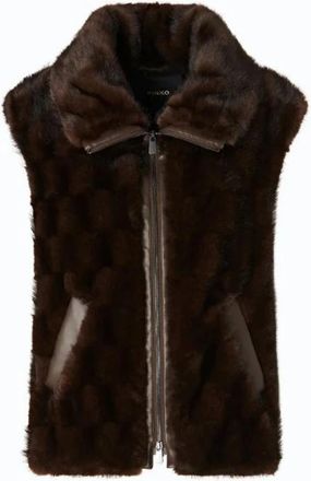 Pinko Pinko Jassen - Dames - Bodywarmers - Bruin - S - Jassen