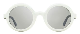 Moncler ML0261 Round-Frame Sunglasses - White