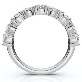 Pompeii3 1Ct Sylvia Diamond Anniversary Stackable Ring Gold Lab Grown