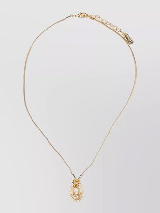 Dior chain necklace embellished stones design
