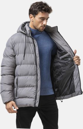 Cipo & Baxx Steppjacke CIPO & BAXX, Herren, Gr. XXL, anthrazit, Web, Obermaterial: 100% Polyester, unifarben, Po-bedeckend, gerader Abschluss, Jacken Steppjacke
