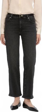 Frame Denim Mellow Mid Rise Slim Wide Leg Jeans In Starship