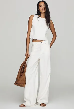 Pistola Denim Sydney High-Rise Bow Pants