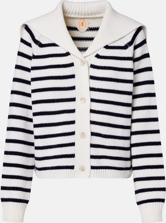 Jardin Des Orangers Striped wool and cashmere cardigan