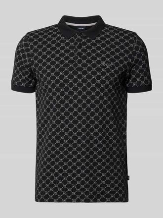 Joop Slim Fit Poloshirt mit Logo-Muster Modell Paigam in Black, Gr&ouml;&szlig;e XXXL