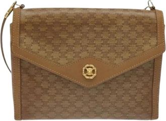 Celine Pre-owned Cross Body Bags, female, Brown, Size: ONE SIZE Pre-owned Canvas Vintage Cross Body Bag