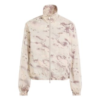 adidas (WMNS) adidas Camouflage Loose Track Top Asia Sizing Wonder Beige Wonder White Trace Brown LE8295
