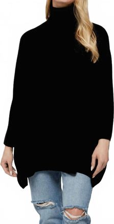 Brodie Jojo Turtleneck Poncho In Black