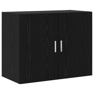 vidaXL Armario De Pared Roble Negro 80 X 42,5 X 64 Cm Vidaxl