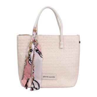 Pierre Cardin Aveline Lux Handtas - Dames - Tassen - Wit - Maat: ONE Size Leer