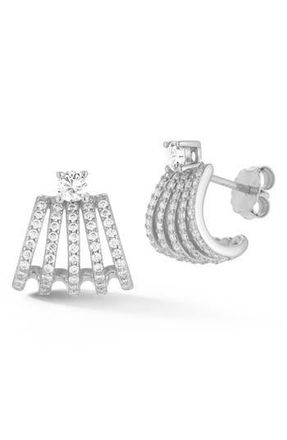 Glaze Jewelry Moissanite Huggie Stud Earrings in Silver at Nordstrom Rack
