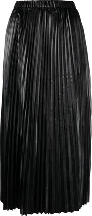 Junya Watanabe Gekreukte Maxi Rok met Hoge Taille - Dames - Midirokken - Zwart - M - Rokken