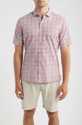 Tori Richard Sanganeri Cotton Shirt in Tomato at Nordstrom, Size Xx-Large