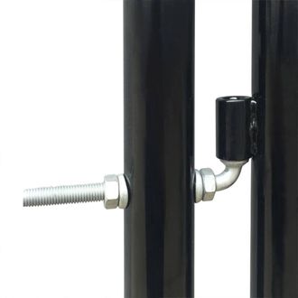 Berkfield Home Decorative Black Double Door Fence Gate 300 x 150 cm