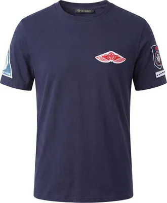 Mr & Mrs Italy Blue Cotton Men Mens T-shirt