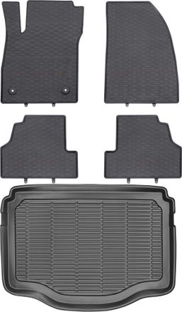OEM Chevrolet Trax Crossover 2013 Set - Alfombrillas De Goma Para Coche + Alfombrilla Para Maletero