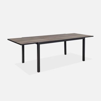 Sweeek Mesa De Jard&iacute;n Extensible De Dpc Y Aluminio, 8 Plazas