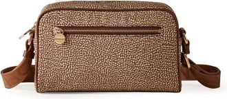 Borbonese Tassen, Dames, Bruin, ONE Size, Leer, Camera Case
