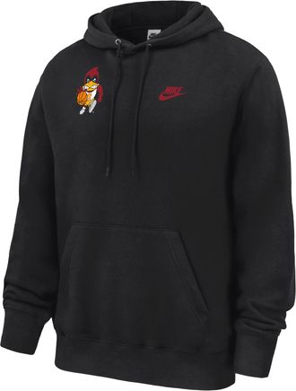 Nike Iowa State Cyclones Club Fleece Nike Mens NCAA Pullover Hoodie in Black | M31233P969IAST-BLK