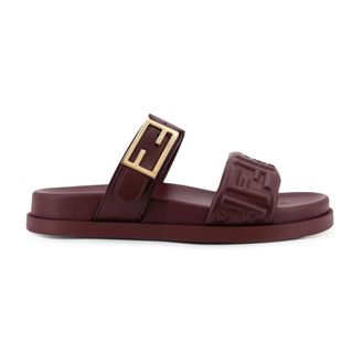 Fendi Sliders, female, Purple, Size: 11 US Feel Slides