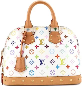 Louis Vuitton Borsa a mano Alma NM PM con monogramma multicolore - Bianco