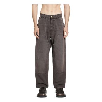 Carhartt Work in Progress Heren, Jeans, Bruin, Maat: XS Katoen