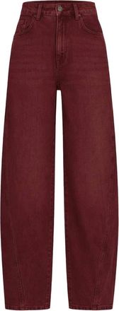 By-Bar Amsterdam Dames, Jeans, Rood, Maat: M Katoen