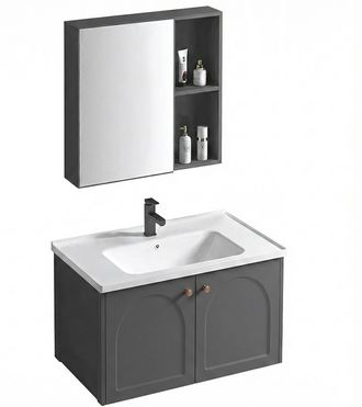 Rea Un Conjunto De Muebles De Ba&ntilde;o Con Lavabo Rea Denver 60cm Grey