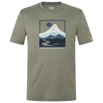 super.natural Trace Hill Tee Merinoshirt f&uuml;r Herren | oliv