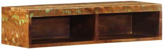 vidaXL Vidaxl - Mueble De Tv De Pared Madera Maciza Reciclada 80x30x19 Cm