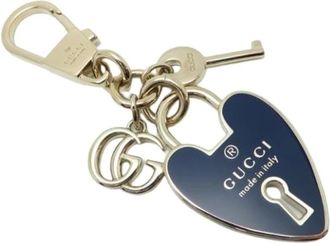 Gucci Pre-owned Accessories, female, Blue, Size: ONE SIZE Pre-owned Keyring